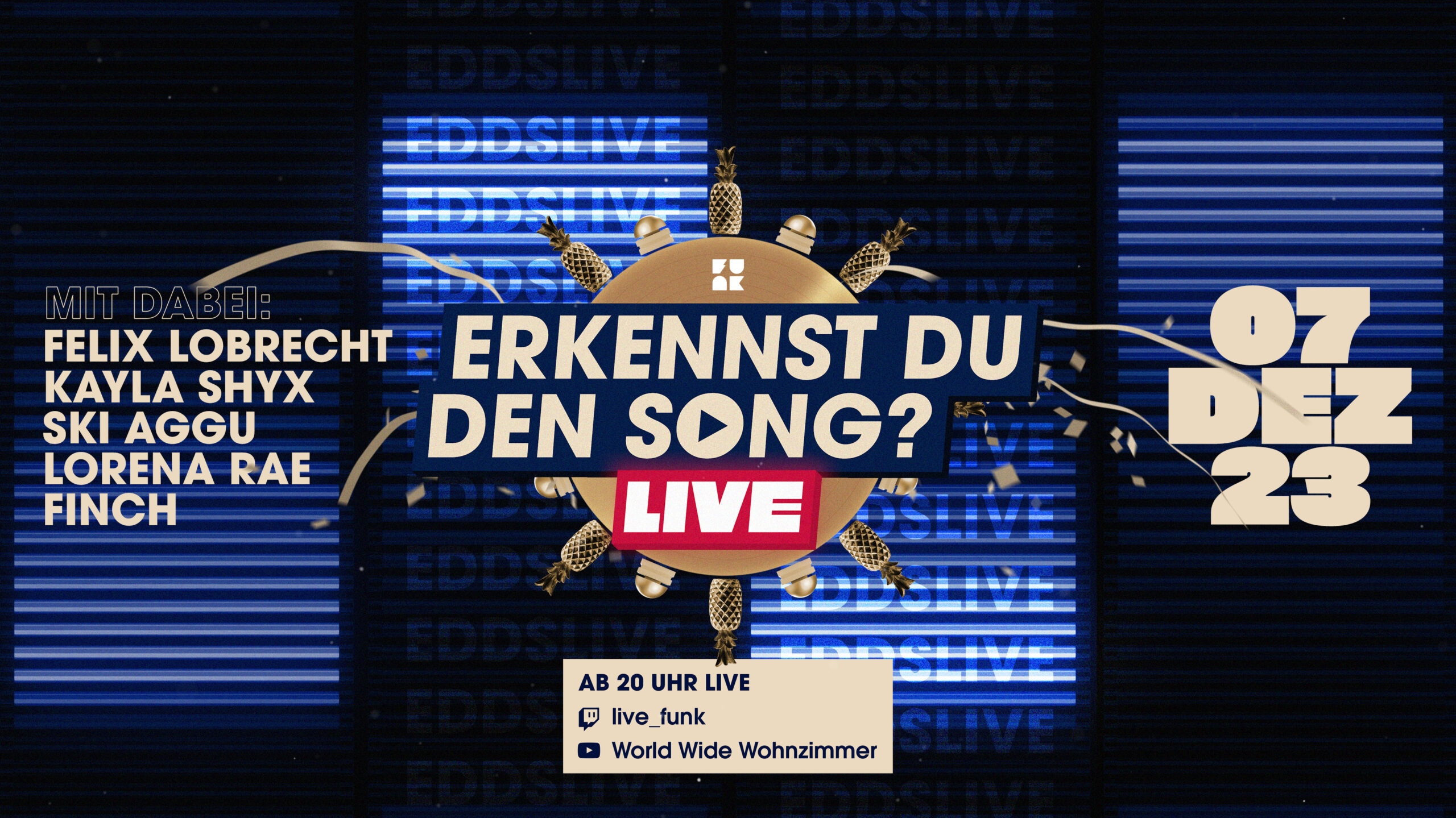 Link zum Artikel: Promi-Quiz auf Twitch: Dennis und Benni Wolter präsentieren „Erkennst DU den Song? Live“