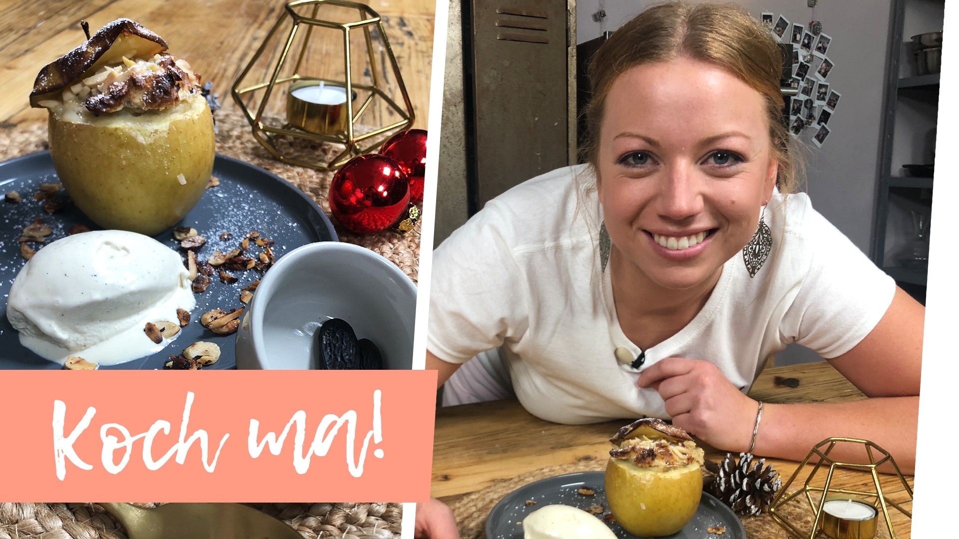 Bratapfel: einfaches, weihnachtliches Dessert | Koch ma!