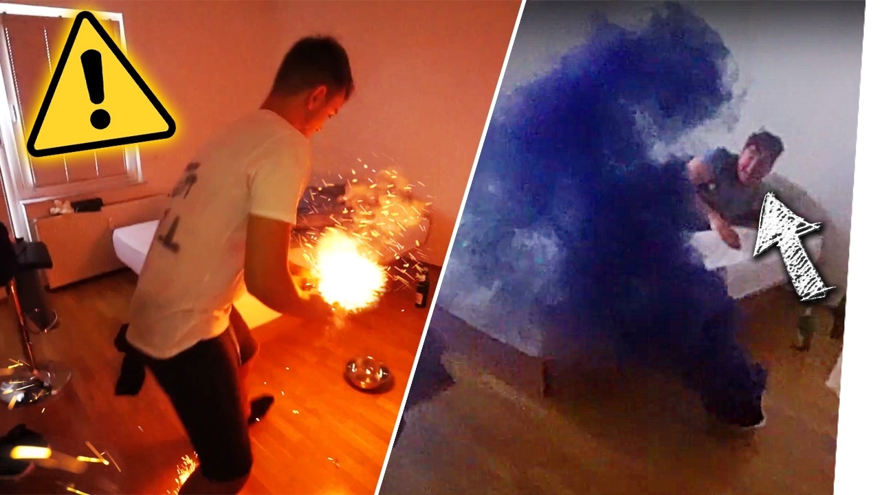 MITBEWOHNER mit RAUCHBOMBE geweckt!!! ????