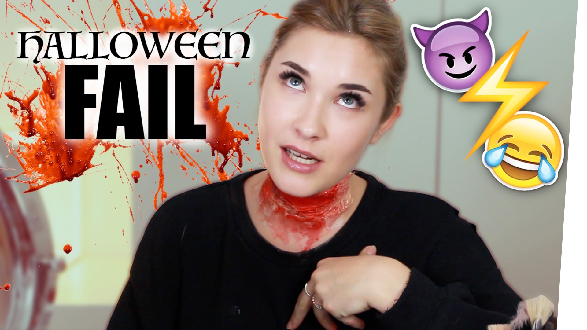 HALLOWEEN FAIL - WUNDE AM HALS | janasdiary