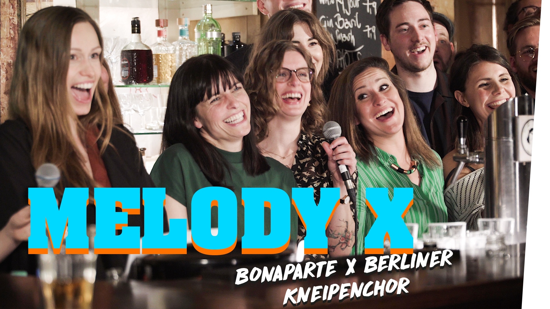 Melody X - Marti Fischer & Berliner Kneipenchor covern live Bonaparte