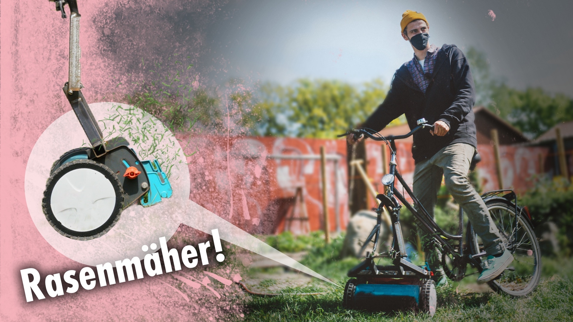 Rasenmäher mit Fahrradantrieb | Kliemannsland