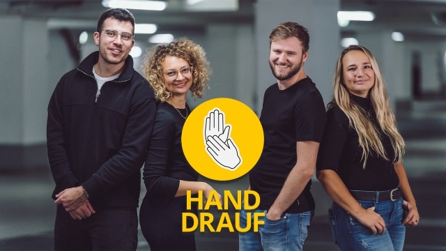 Link zur Formatseite von 'Hand Drauf'